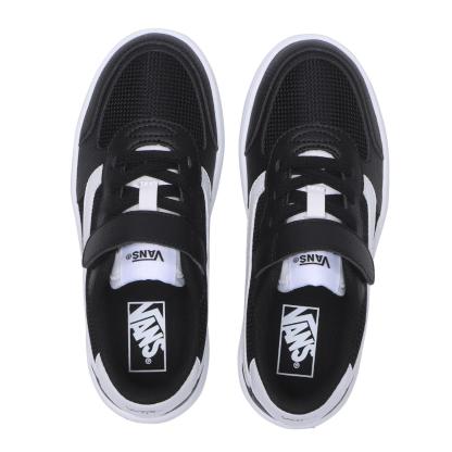 キッズ 【VANS】 ヴァンズ 17-22 BRAVO ブラボー V2740K MS BLACK/WHITE BLACK/WHITE