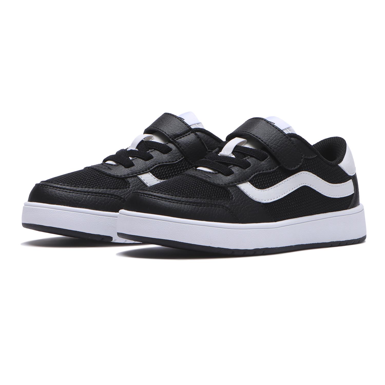 キッズ 【VANS】 ヴァンズ 17-22 BRAVO ブラボー V2740K MS BLACK/WHITE BLACK/WHITE