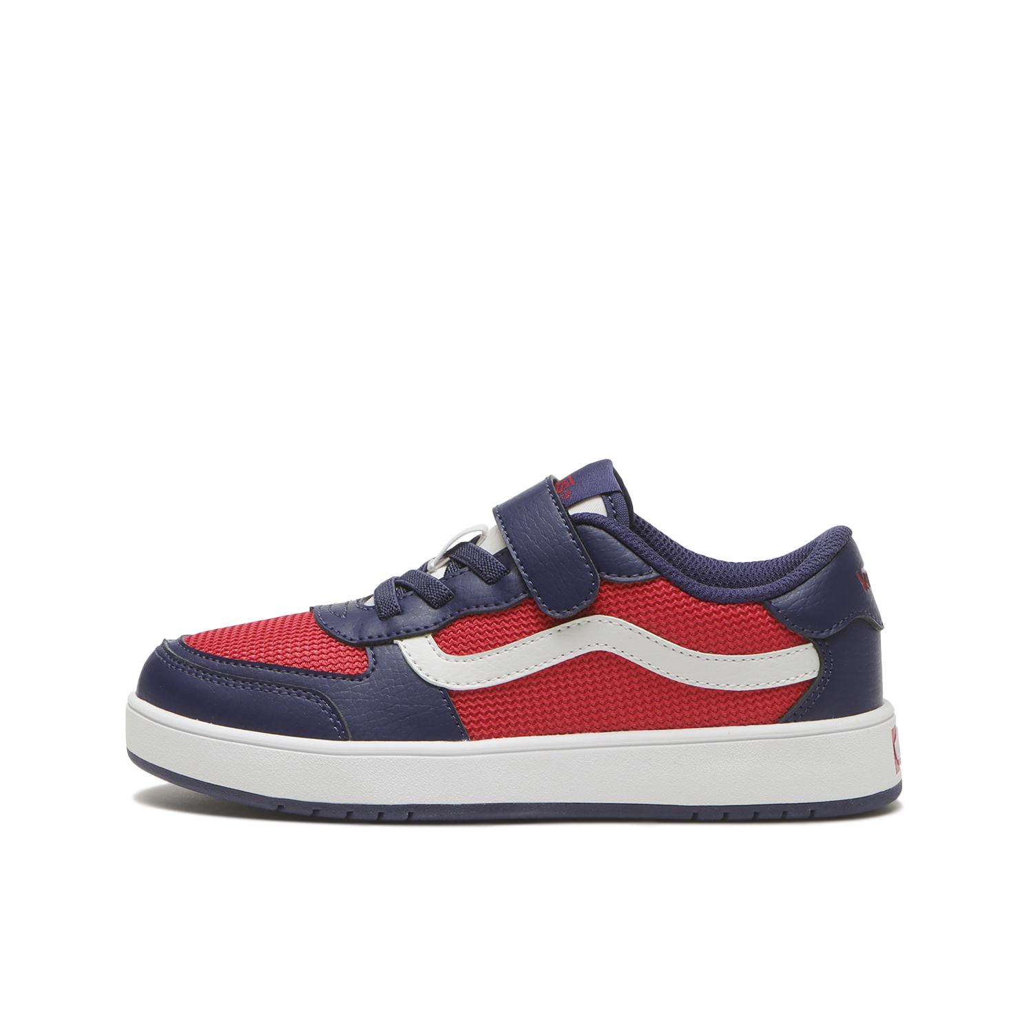 キッズ 【VANS】 ヴァンズ 17-22 BRAVO ブラボー V2740K MS BLACK/WHITE NAVY/RED