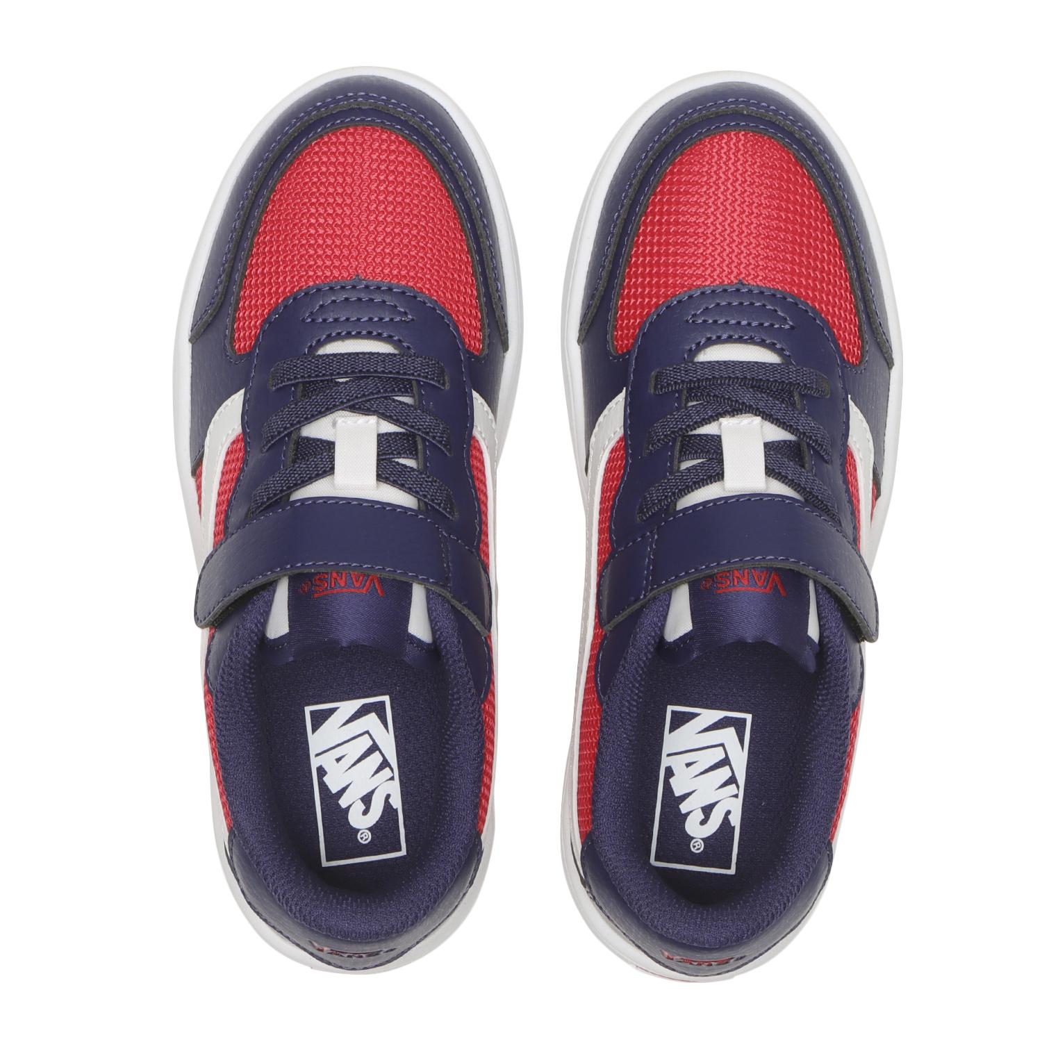キッズ 【VANS】 ヴァンズ 17-22 BRAVO ブラボー V2740K MS BLACK/WHITE NAVY/RED