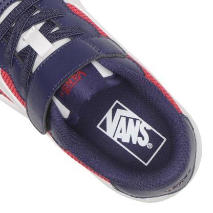 キッズ 【VANS】 ヴァンズ 17-22 BRAVO ブラボー V2740K MS BLACK/WHITE NAVY/RED