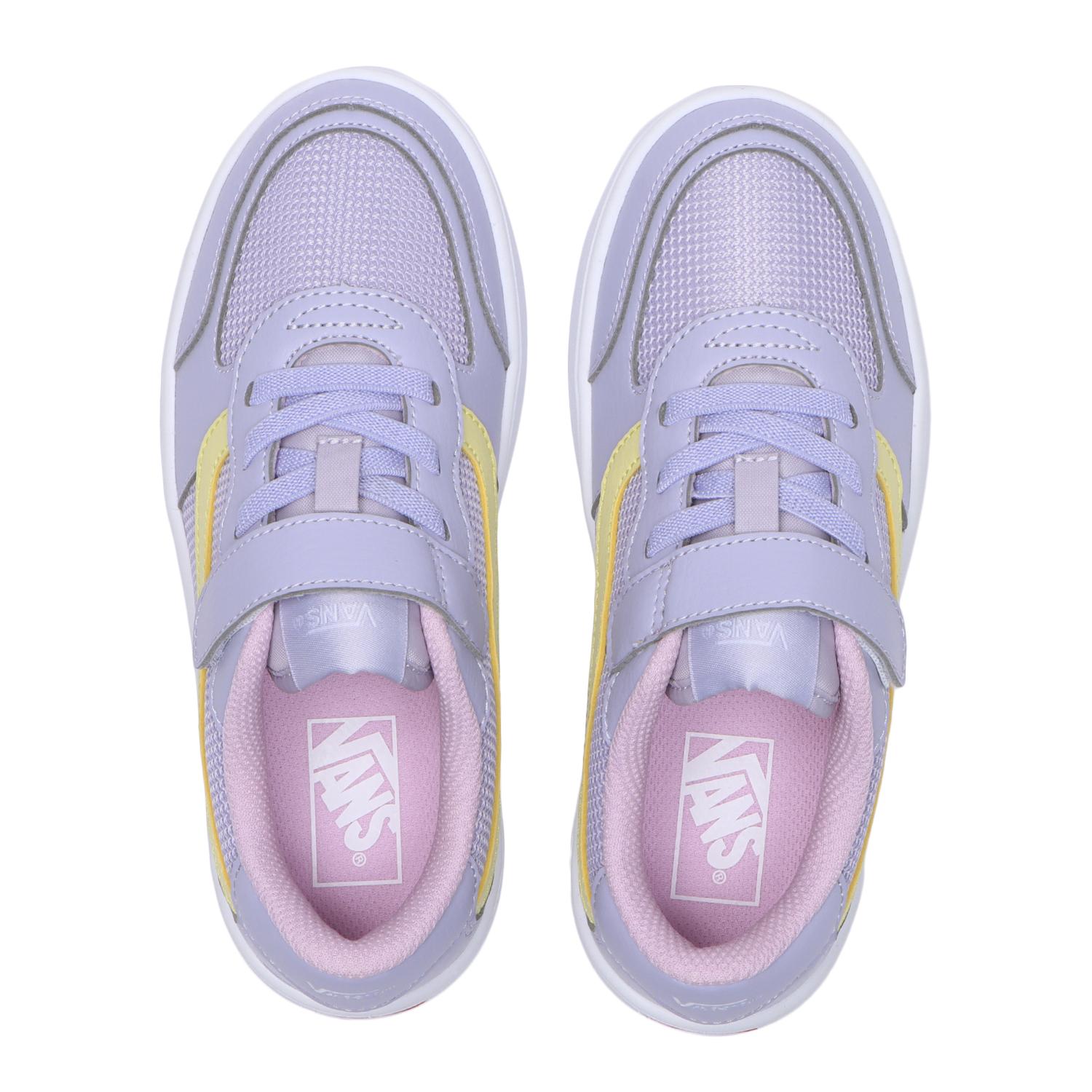 キッズ 【VANS】 ヴァンズ 17-22 BRAVO ブラボー V2740K MS BLACK/WHITE LILAC/LEMON