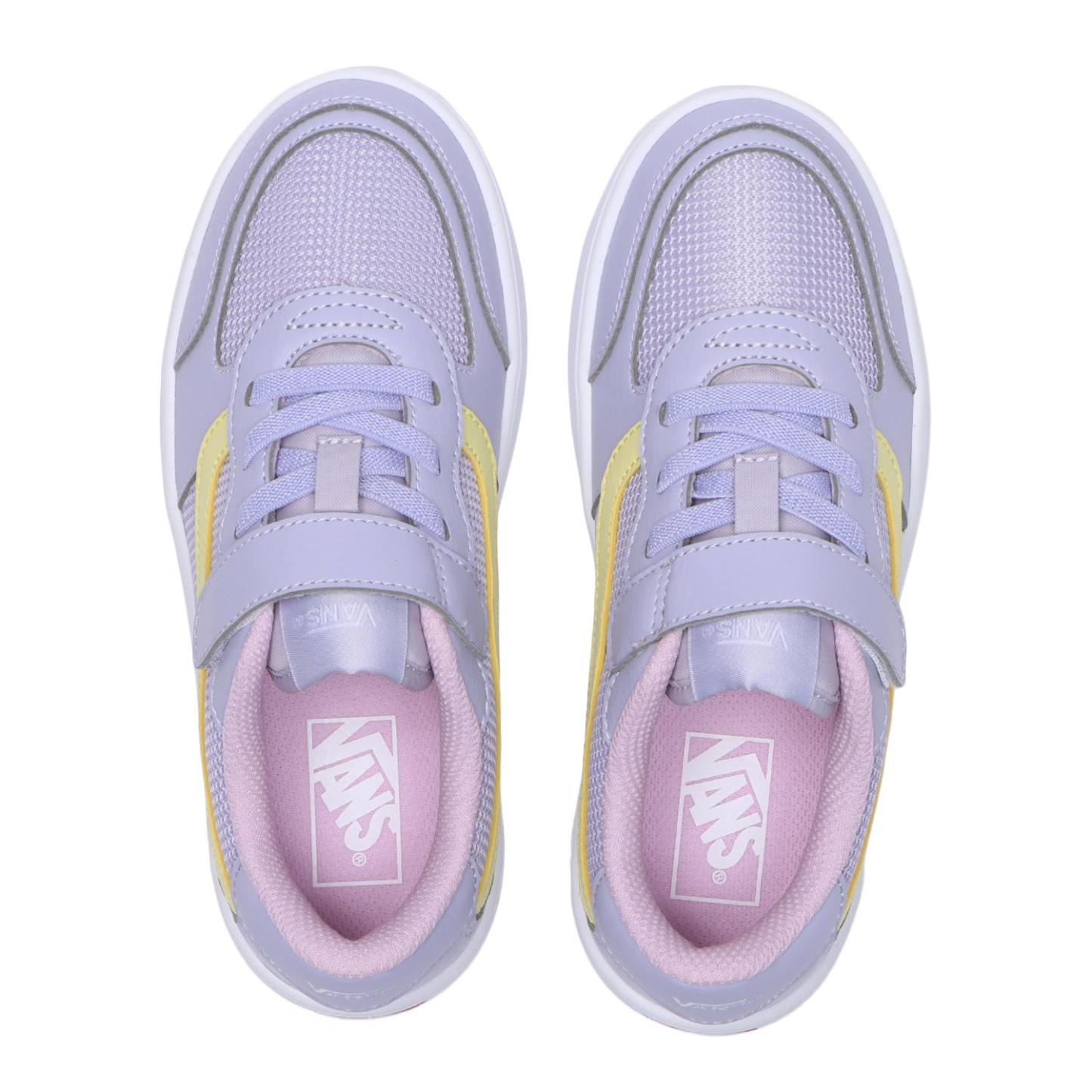 キッズ 【VANS】 ヴァンズ 17-22 BRAVO ブラボー V2740K MS BLACK/WHITE LILAC/LEMON