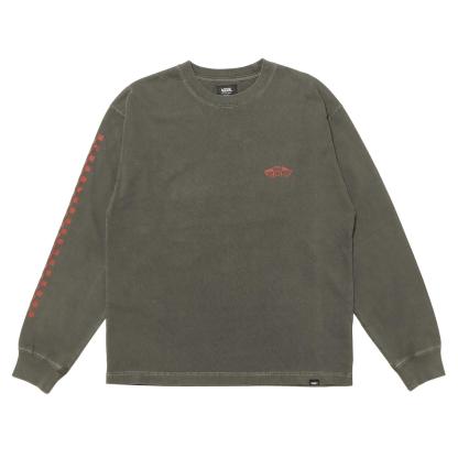 【VANS】 ヴァンズ M(BA)BM Logo Crush L TEE ロングスリーブ 125K1025161 ABC-MART限定 BLACK BLACK