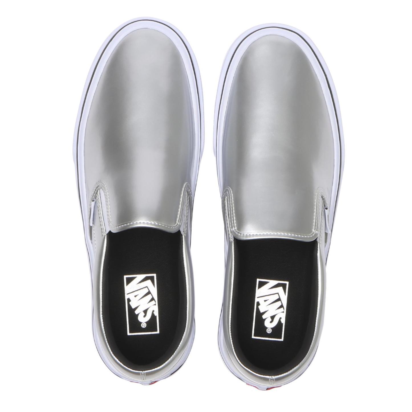 【VANS】 ヴァンズ SLIP ON LITE スリッポンライト V98 LITE SHY SILVER/WHITE SILVER/WHITE