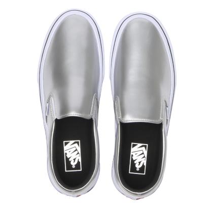 【VANS】 ヴァンズ SLIP ON LITE スリッポンライト V98 LITE SHY SILVER/WHITE SILVER/WHITE