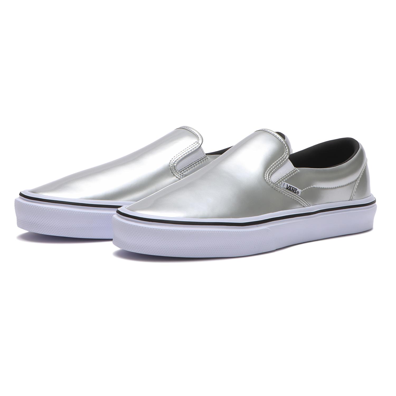 【VANS】 ヴァンズ SLIP ON LITE スリッポンライト V98 LITE SHY SILVER/WHITE SILVER/WHITE