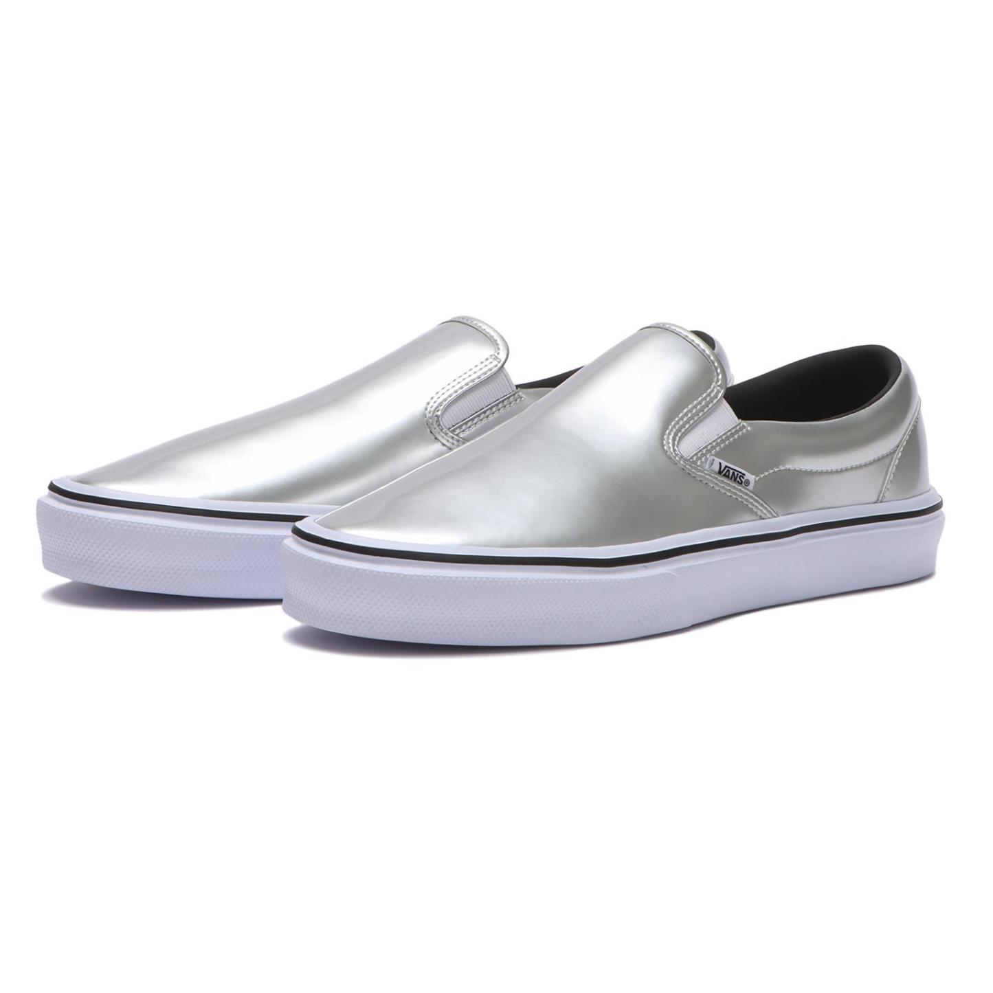 【VANS】 ヴァンズ SLIP ON LITE スリッポンライト V98 LITE SHY SILVER/WHITE SILVER/WHITE