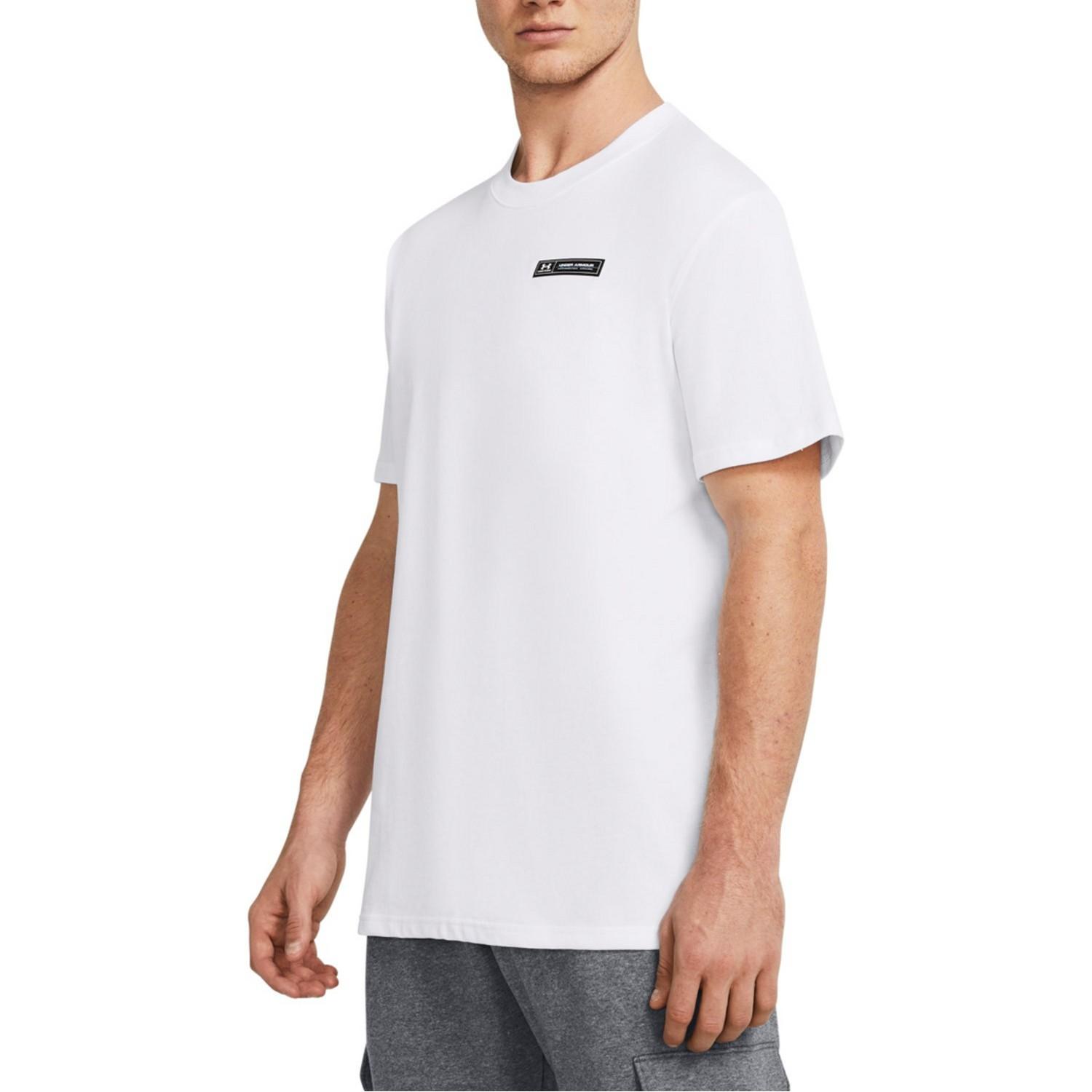 【UNDER ARMOUR】 アンダーアーマー M UA HW ARMOUR LABEL SS T ショートスリーブ 1382831 001BLK/BLK/BLK 100WHT/BLK
