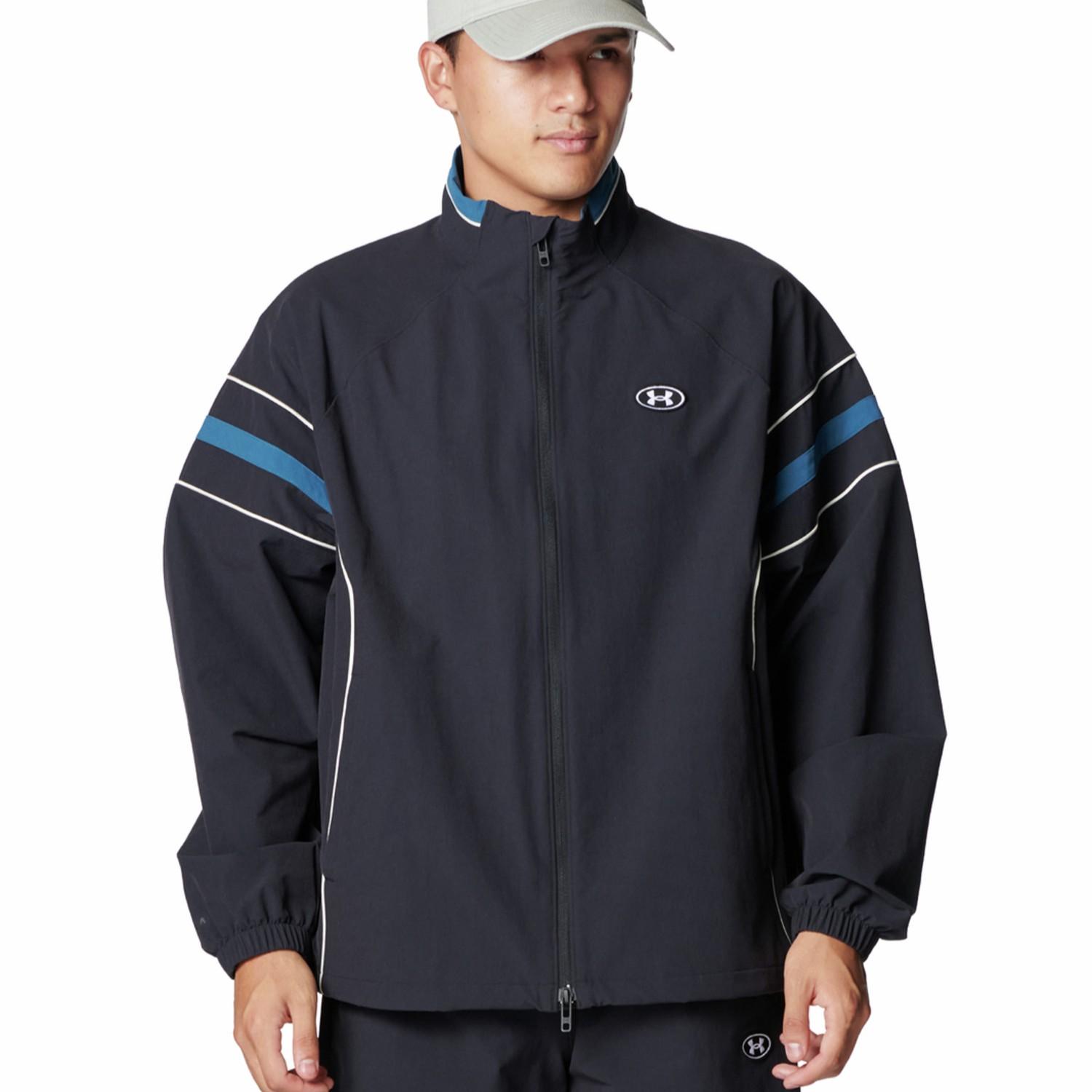 【UNDER ARMOURウェア】 アンダーアーマーウェア M UA NYLON TRACK JACKET ジャケット 6012645 011MGA 001BLK