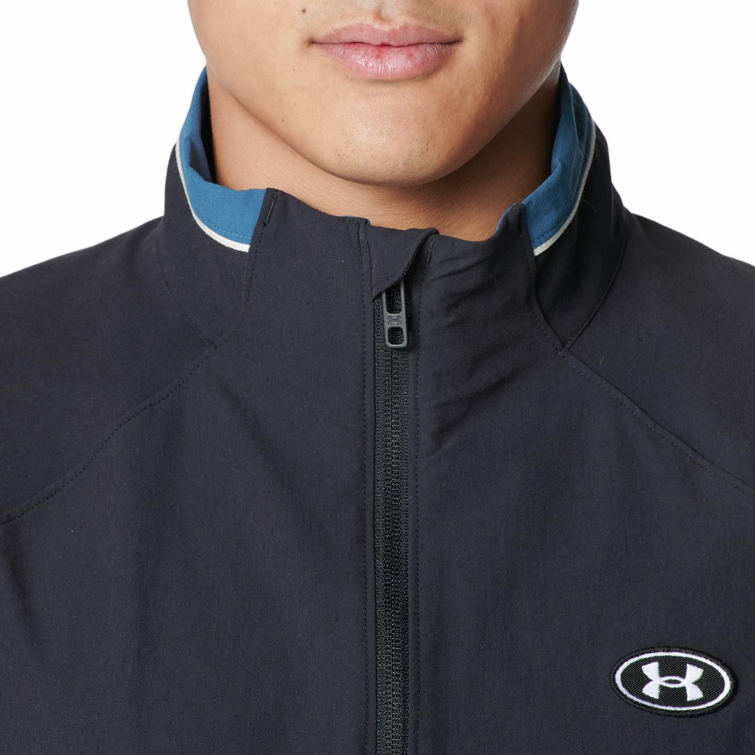 【UNDER ARMOURウェア】 アンダーアーマーウェア M UA NYLON TRACK JACKET ジャケット 6012645 011MGA 001BLK