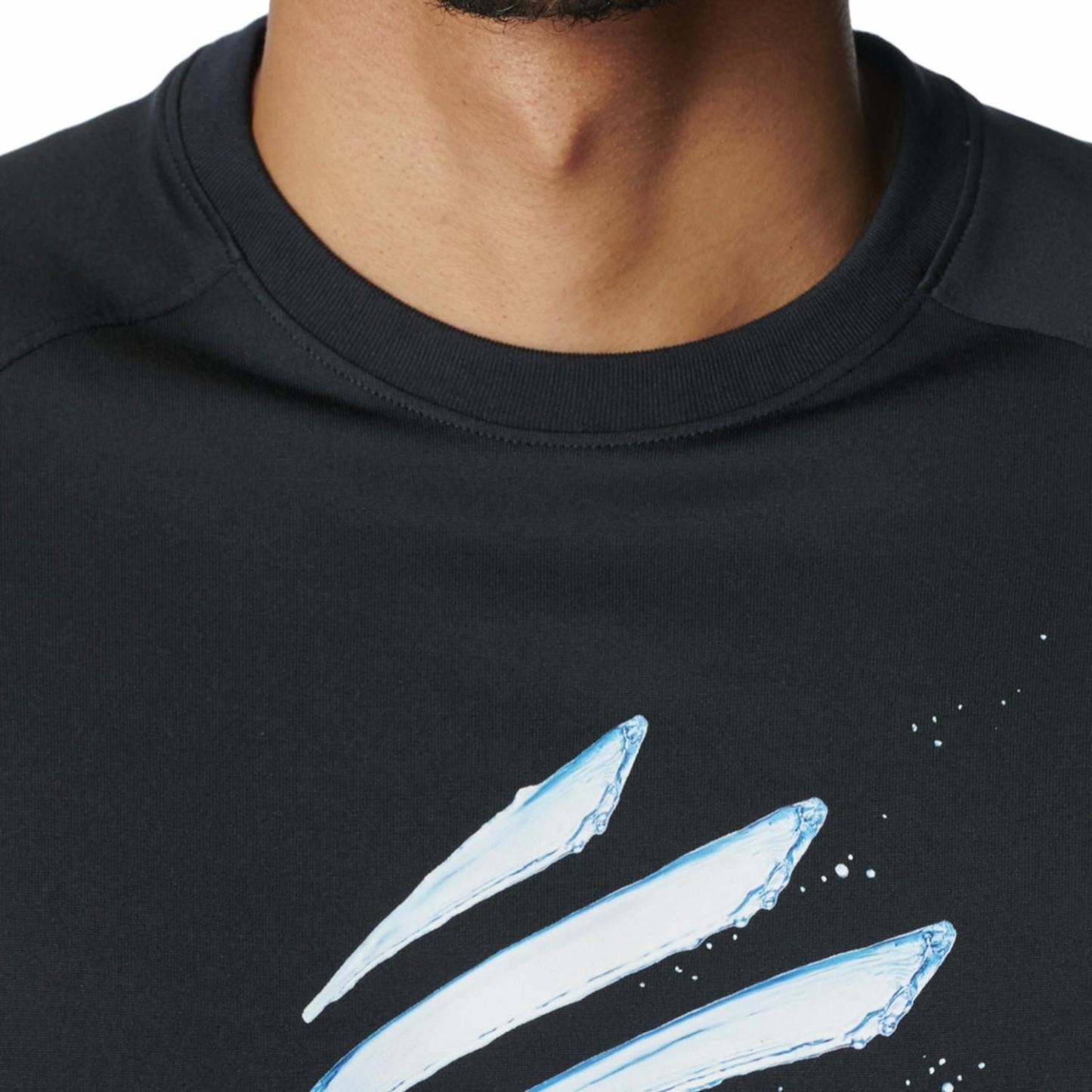 【UNDER ARMOURウェア】 アンダーアーマーウェア M CURRY TECH GRAPHIC SS T ショートスリーブ 6012511 100WHT 001BLK