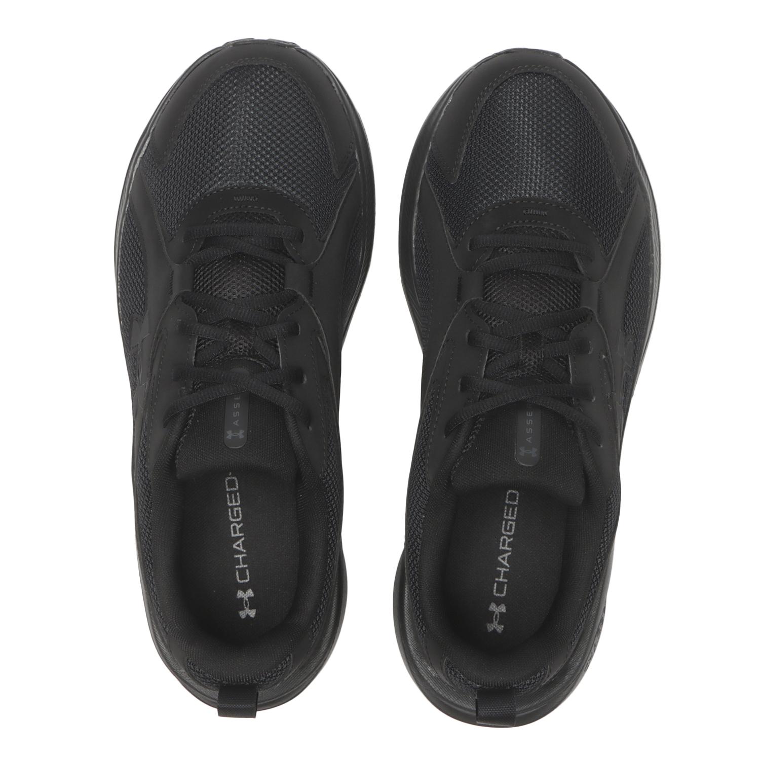 【UNDER ARMOUR】 アンダーアーマー M UA ASSERT 11 EXTRA WIDE SYN アサート11エクストラワイド 6013268 002BLK/BLK/BLK 002BLK/BLK/BLK