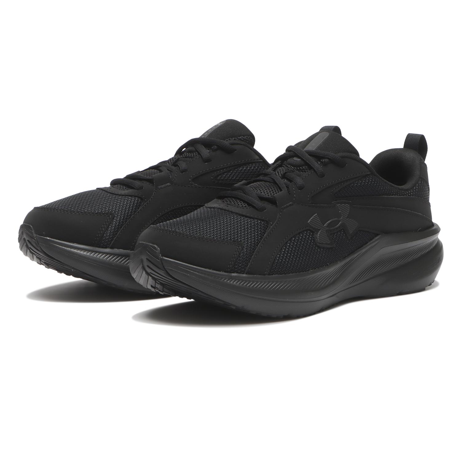 【UNDER ARMOUR】 アンダーアーマー M UA ASSERT 11 EXTRA WIDE SYN アサート11エクストラワイド 6013268 002BLK/BLK/BLK 002BLK/BLK/BLK