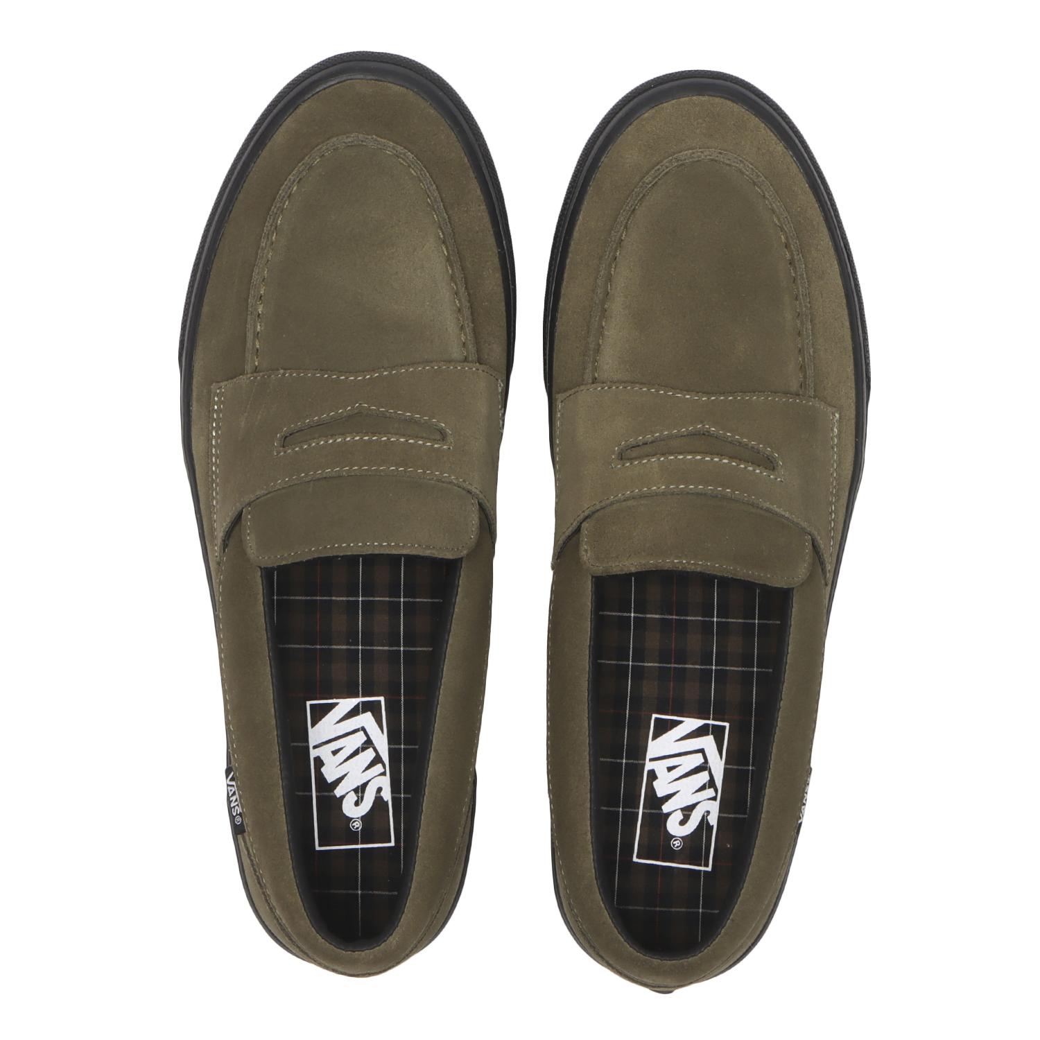 【VANS】 ヴァンズ LOAFER ローファー V296 CHK OLIVE/BLK OLIVE/BLK