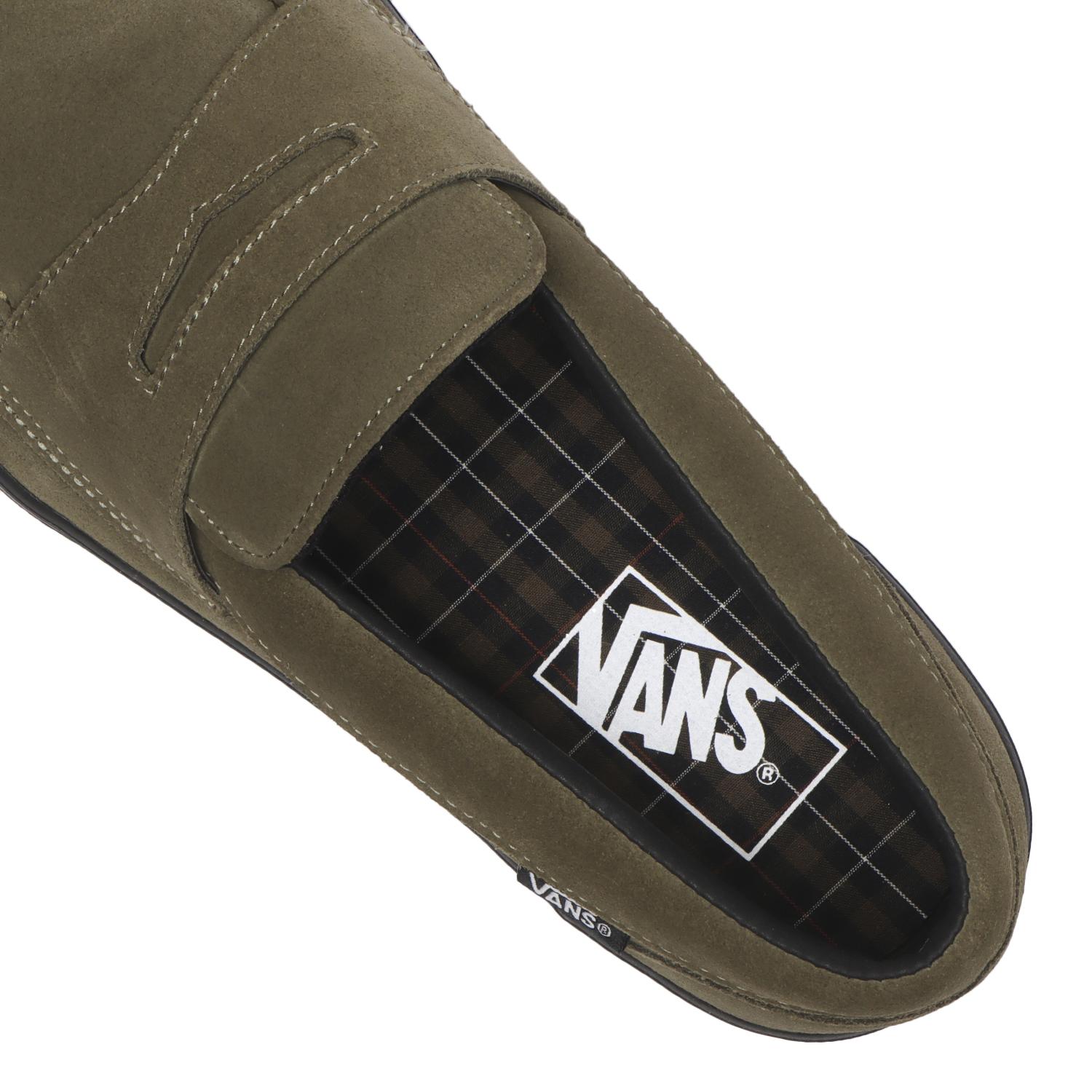【VANS】 ヴァンズ LOAFER ローファー V296 CHK OLIVE/BLK OLIVE/BLK