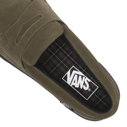 【VANS】 ヴァンズ LOAFER ローファー V296 CHK OLIVE/BLK OLIVE/BLK