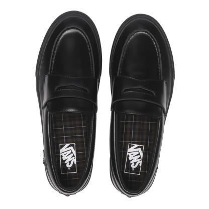【VANS】 ヴァンズ LOAFER ローファー V296 LEA BLACK BLACK