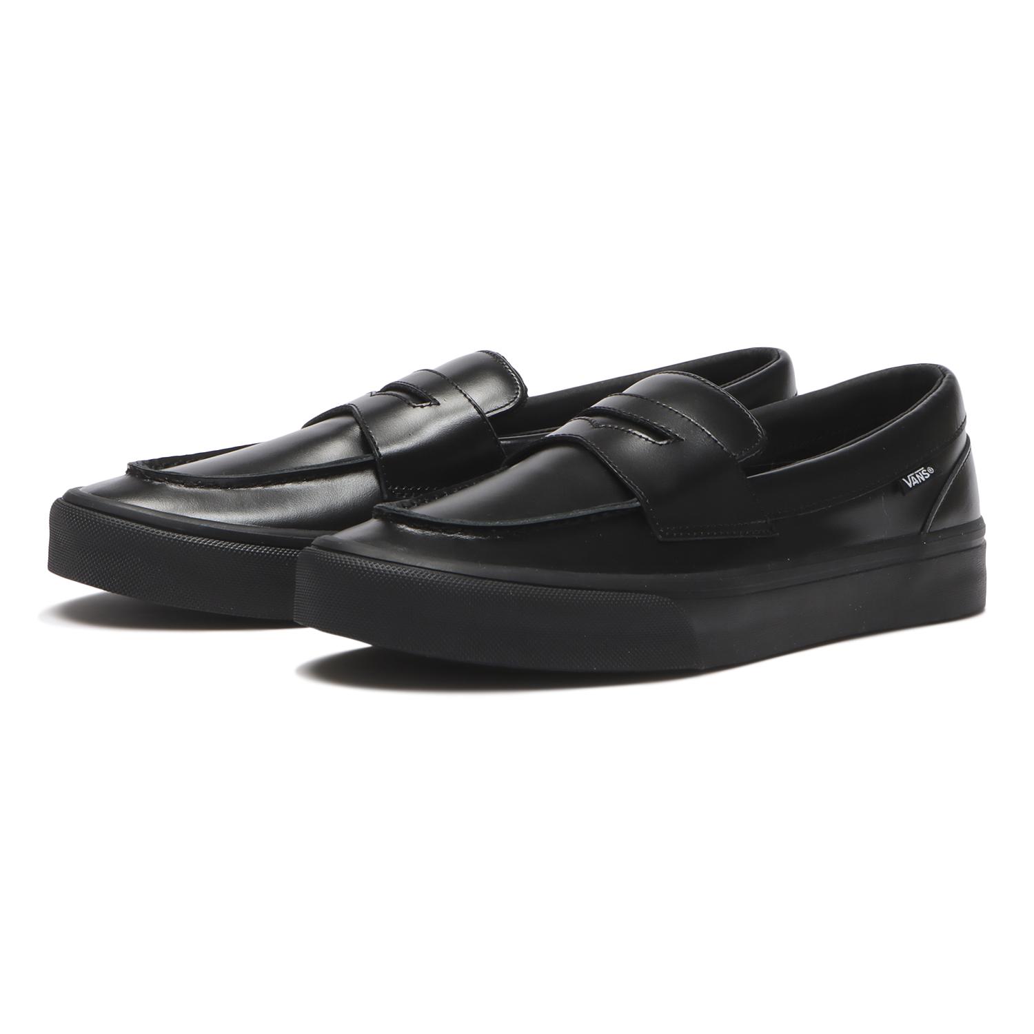 【VANS】 ヴァンズ LOAFER ローファー V296 LEA BLACK BLACK