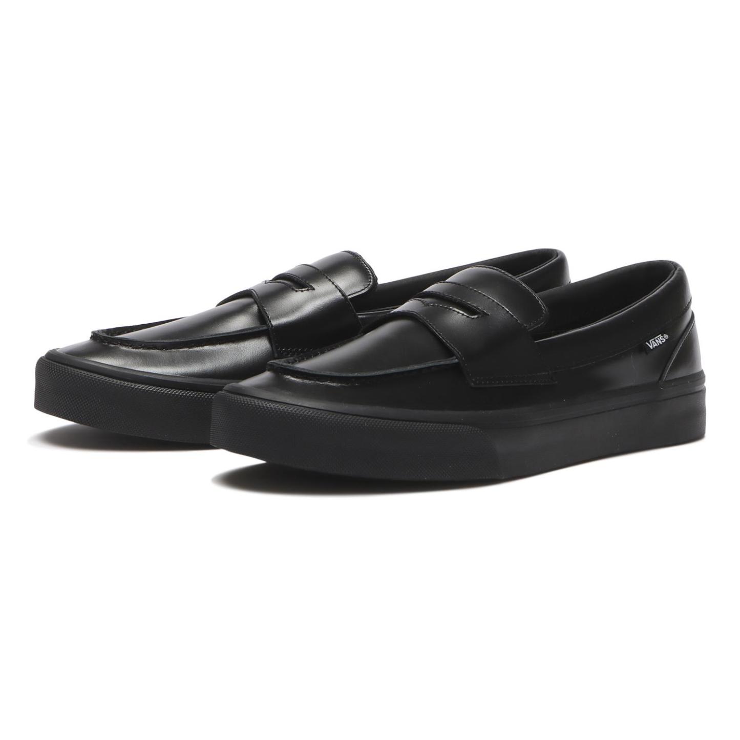 【VANS】 ヴァンズ LOAFER ローファー V296 LEA BLACK BLACK