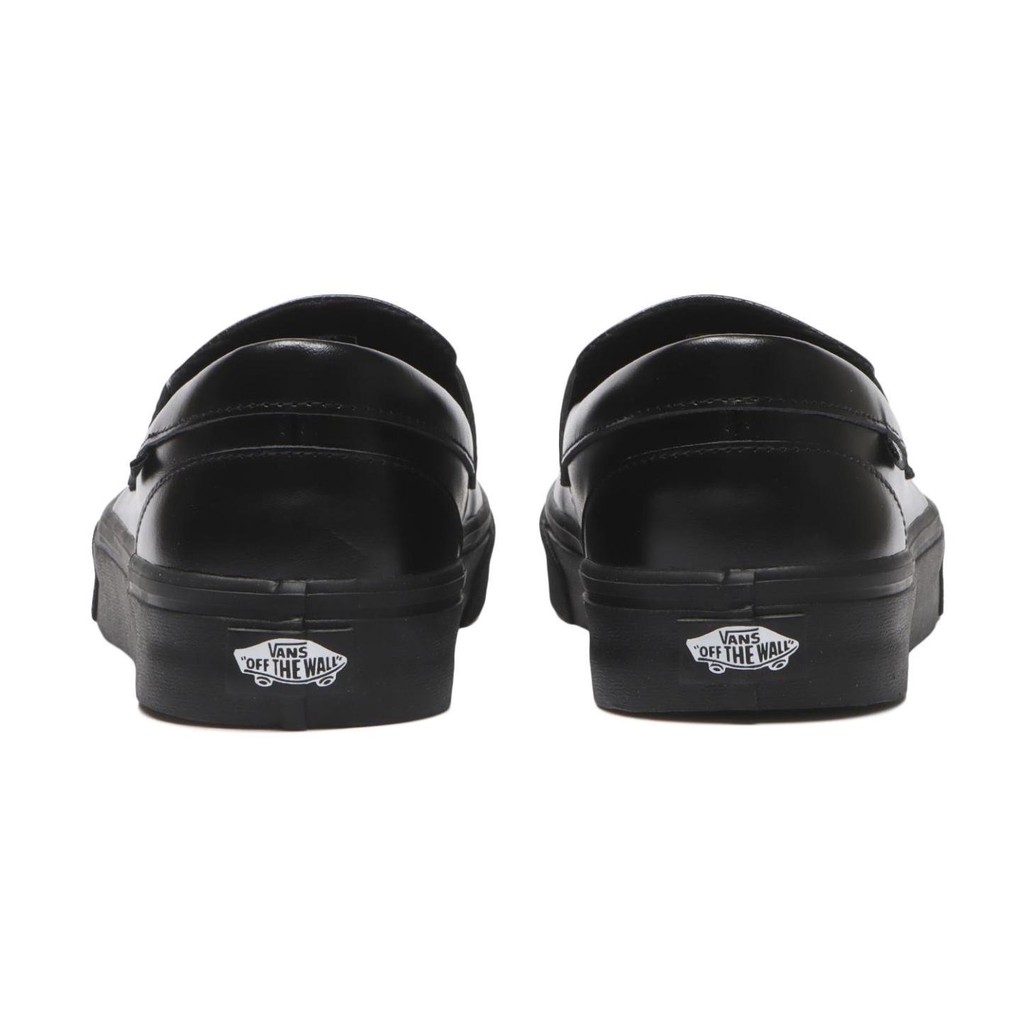 【VANS】 ヴァンズ LOAFER ローファー V296 LEA BLACK BLACK