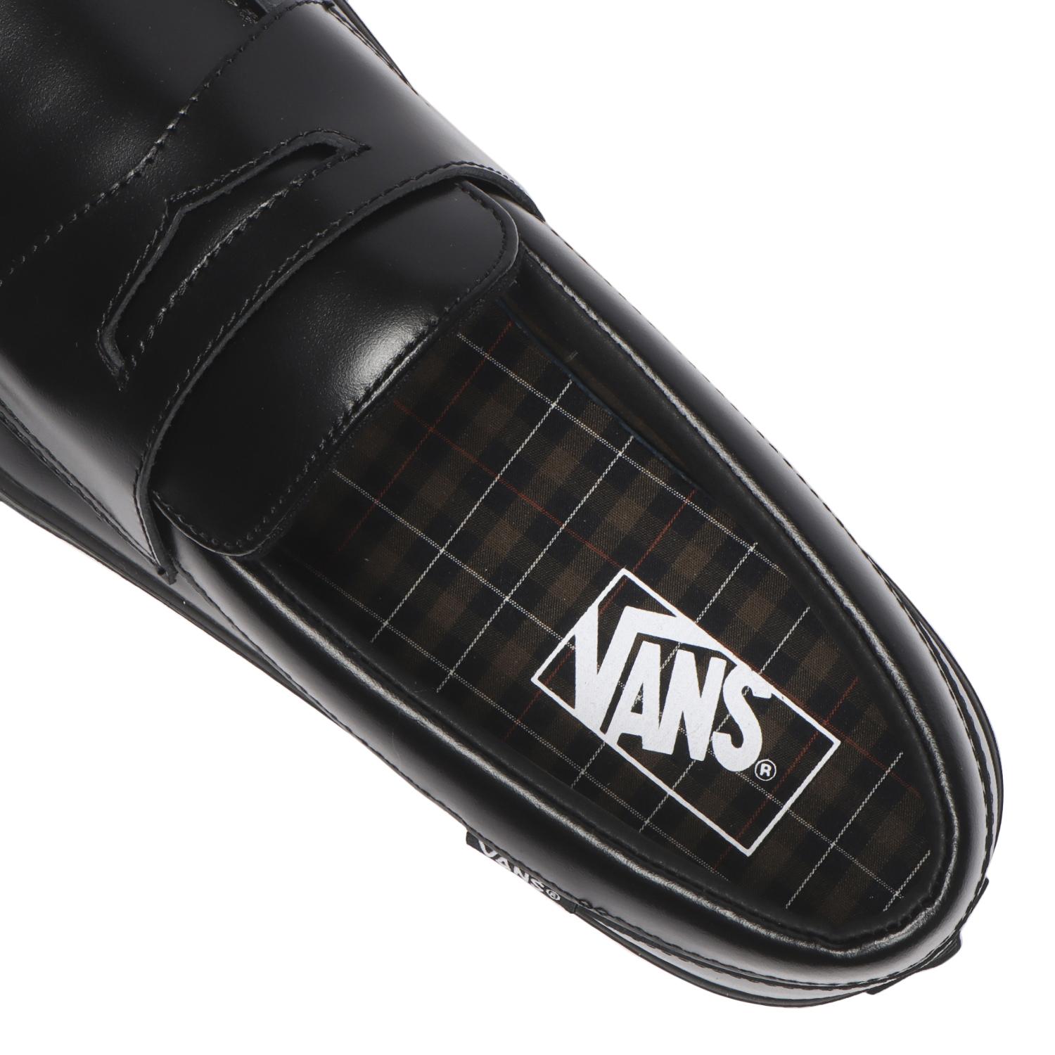 【VANS】 ヴァンズ LOAFER ローファー V296 LEA BLACK BLACK
