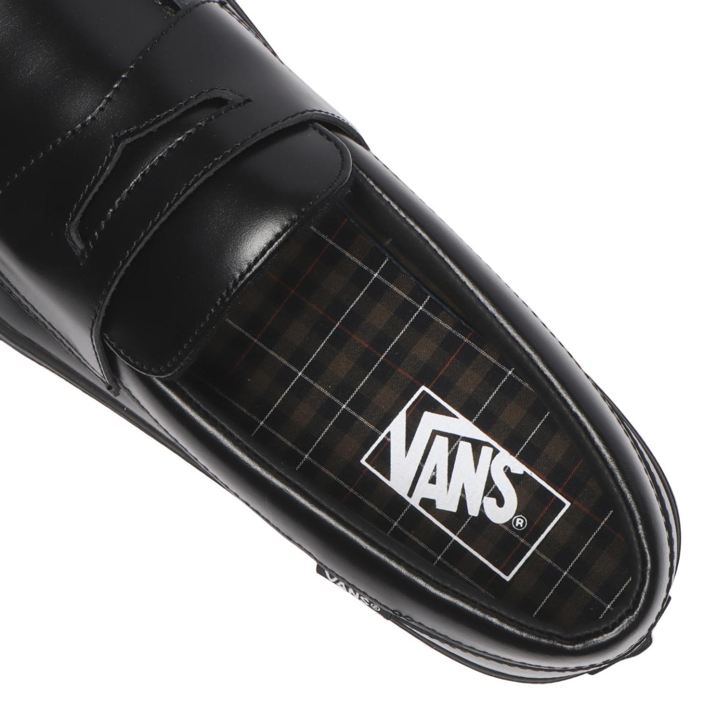 【VANS】 ヴァンズ LOAFER ローファー V296 LEA BLACK BLACK