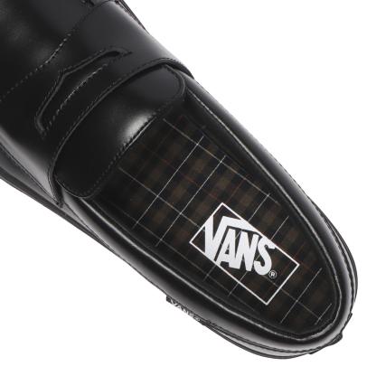 【VANS】 ヴァンズ LOAFER ローファー V296 LEA BLACK BLACK