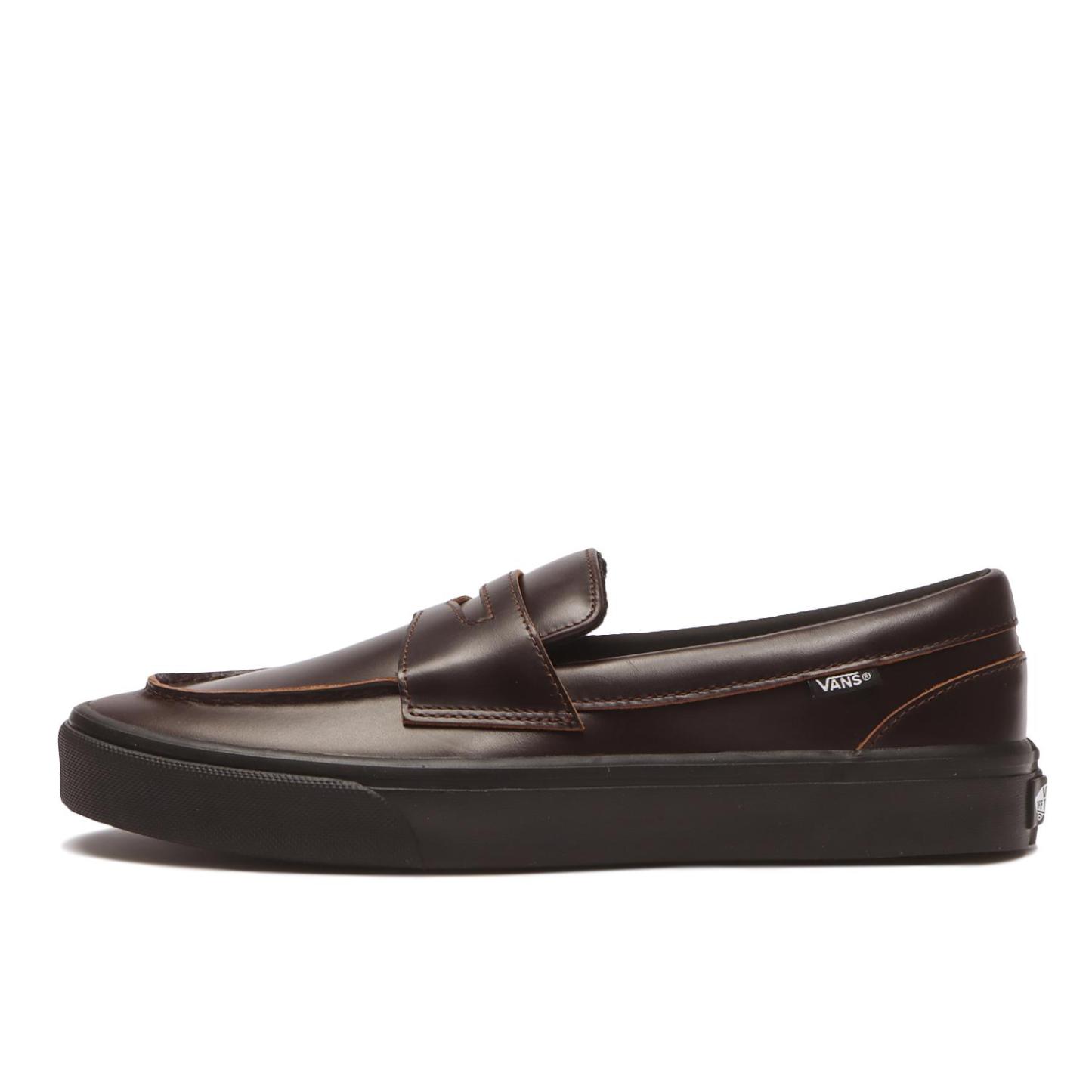 【VANS】 ヴァンズ LOAFER ローファー V296 LEA BLACK BROWN