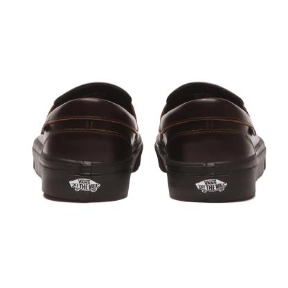 【VANS】 ヴァンズ LOAFER ローファー V296 LEA BLACK BROWN