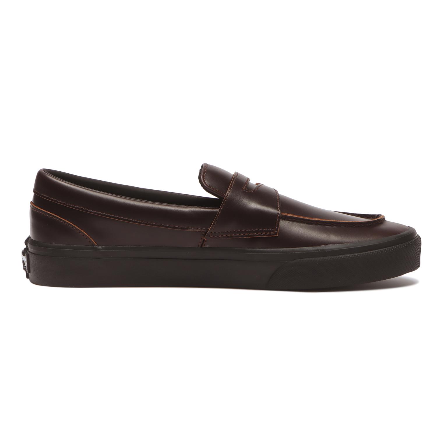 【VANS】 ヴァンズ LOAFER ローファー V296 LEA BLACK BROWN