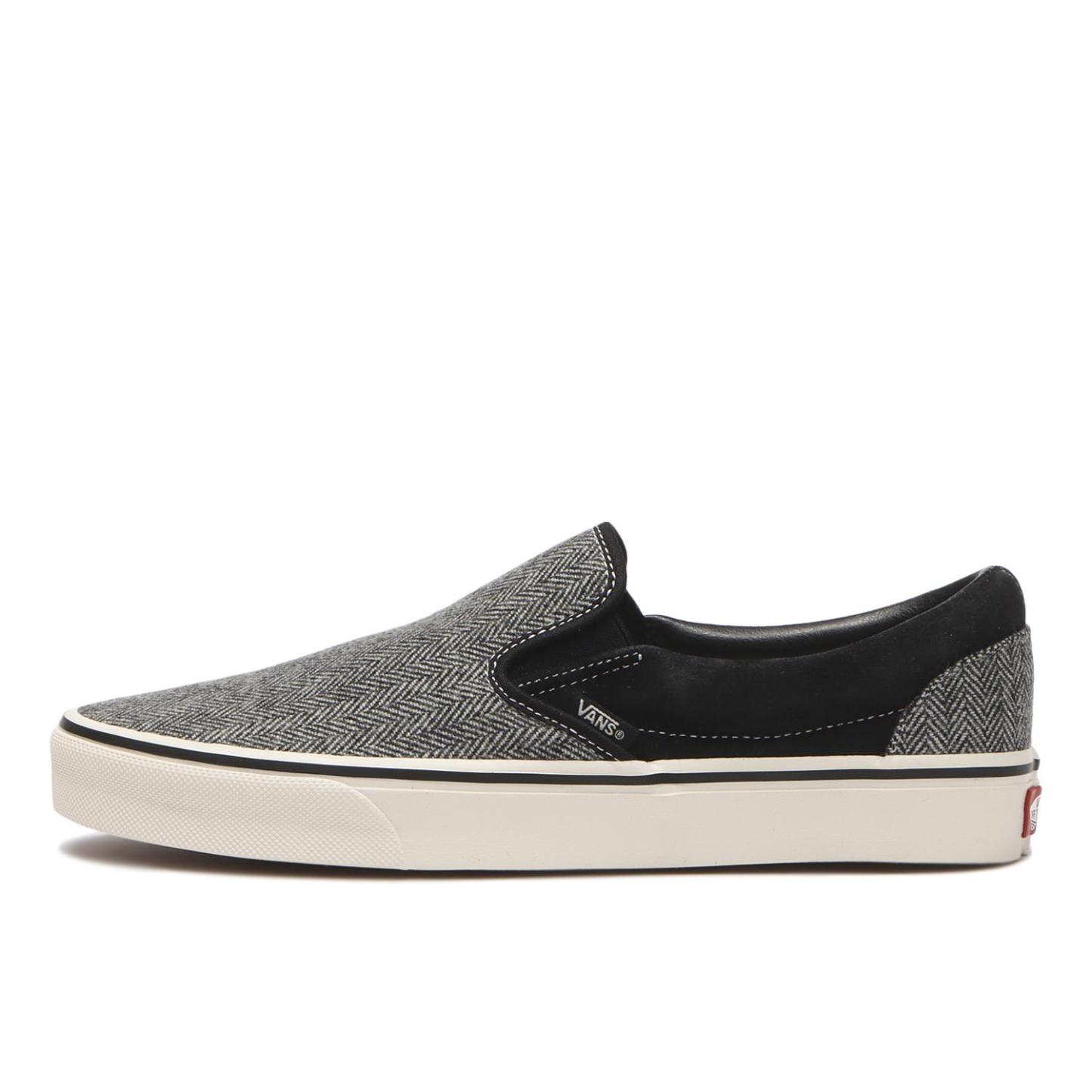 【VANS】 ヴァンズ SLIP ON スリッポン V98CF TWEED BROWN BLACK