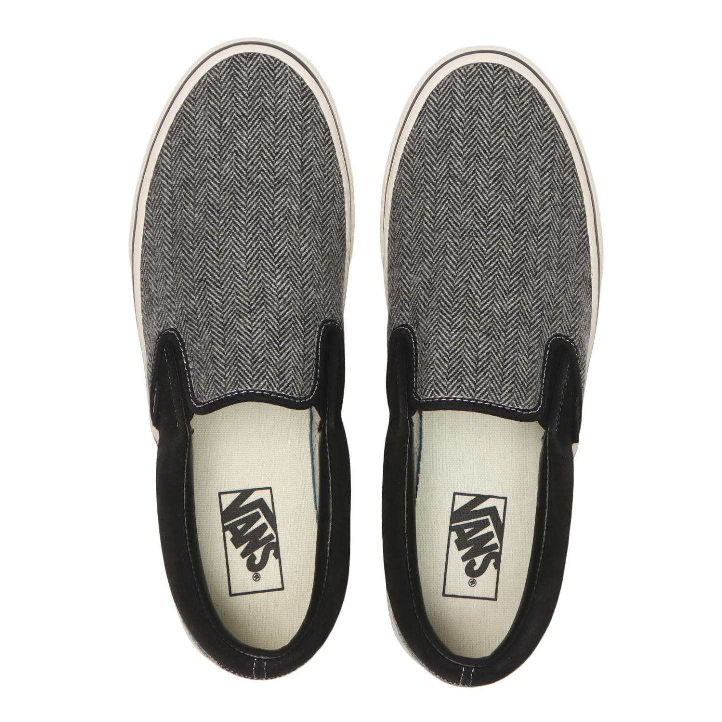 【VANS】 ヴァンズ SLIP ON スリッポン V98CF TWEED BROWN BLACK