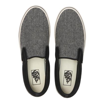 【VANS】 ヴァンズ SLIP ON スリッポン V98CF TWEED BROWN BLACK