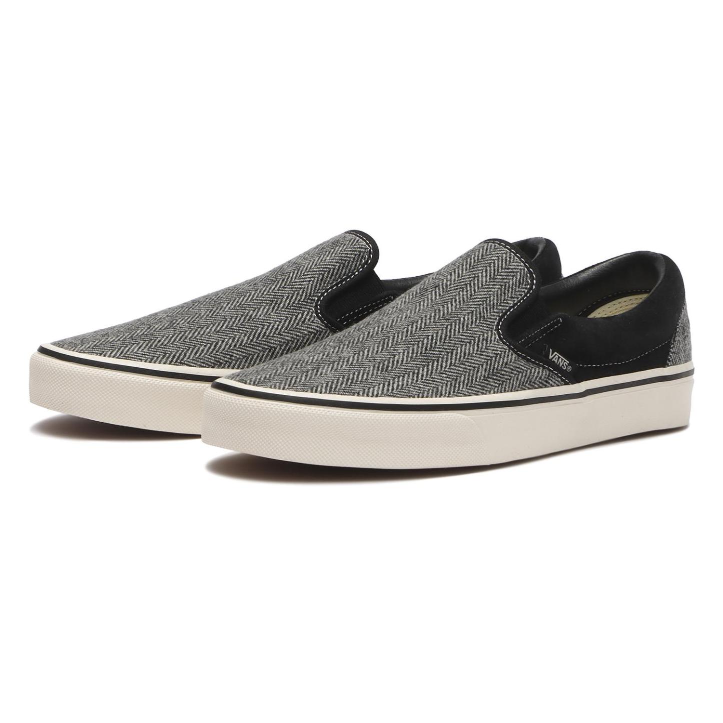 【VANS】 ヴァンズ SLIP ON スリッポン V98CF TWEED BROWN BLACK