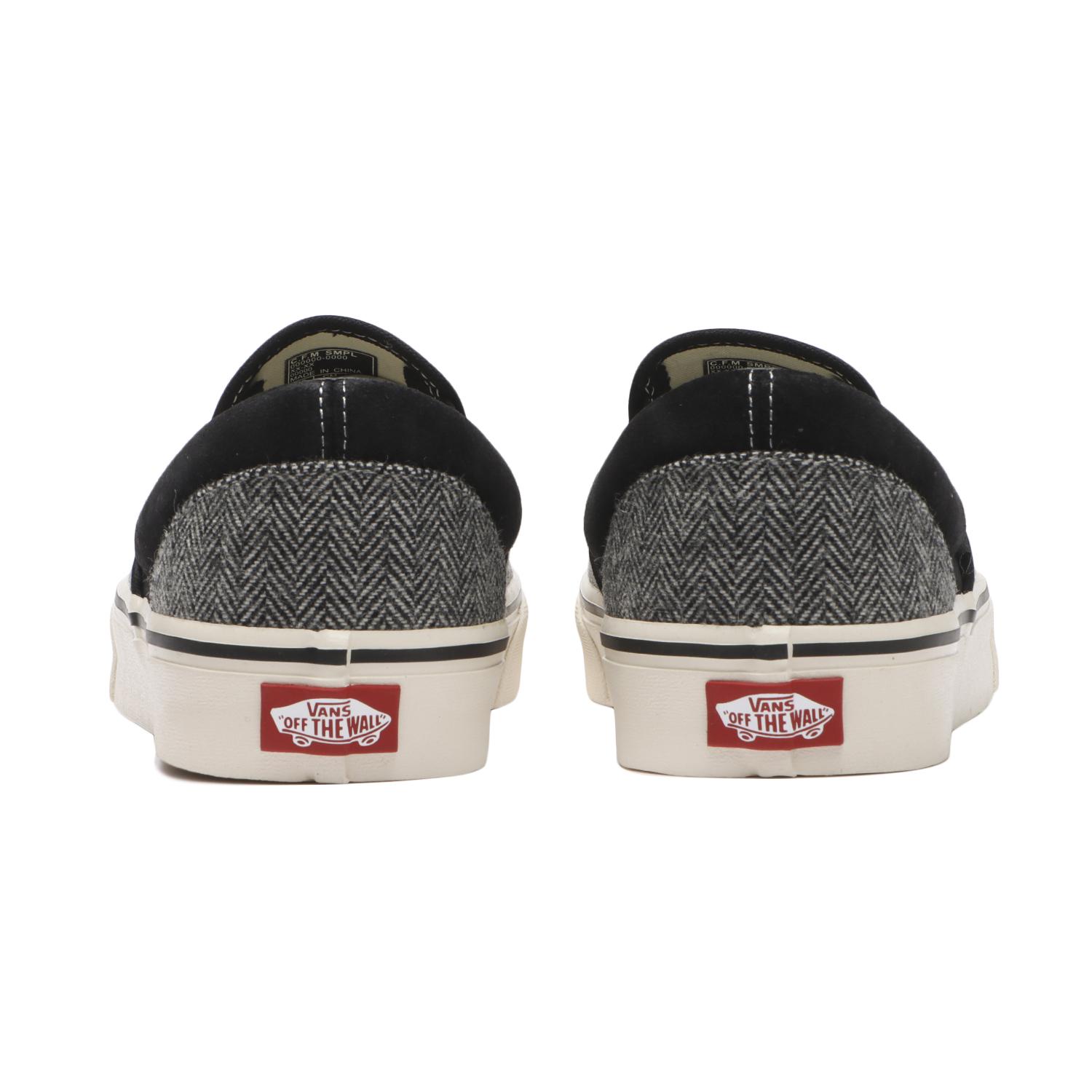 【VANS】 ヴァンズ SLIP ON スリッポン V98CF TWEED BROWN BLACK