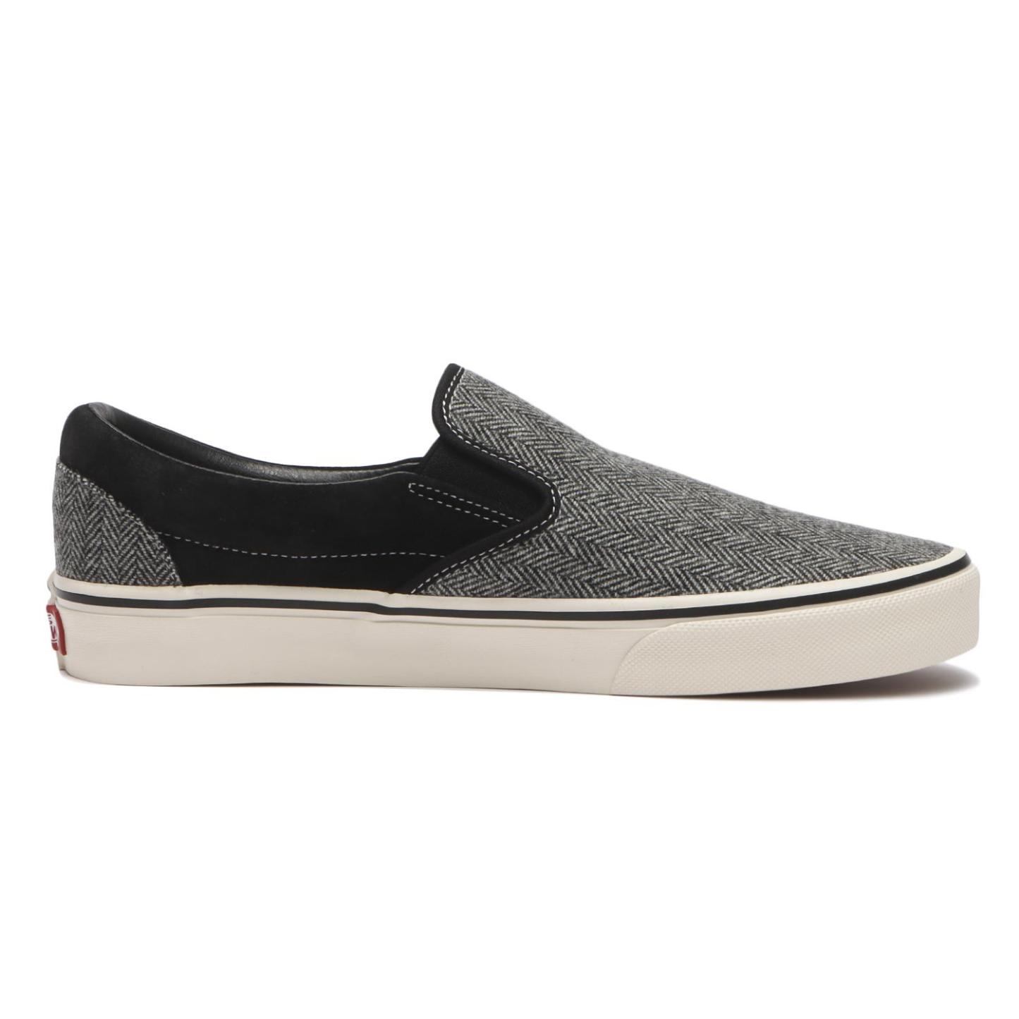 【VANS】 ヴァンズ SLIP ON スリッポン V98CF TWEED BROWN BLACK