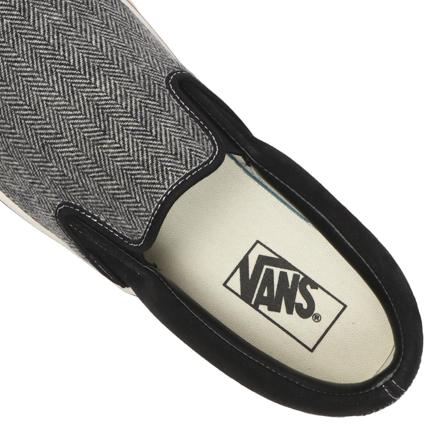 【VANS】 ヴァンズ SLIP ON スリッポン V98CF TWEED BROWN BLACK
