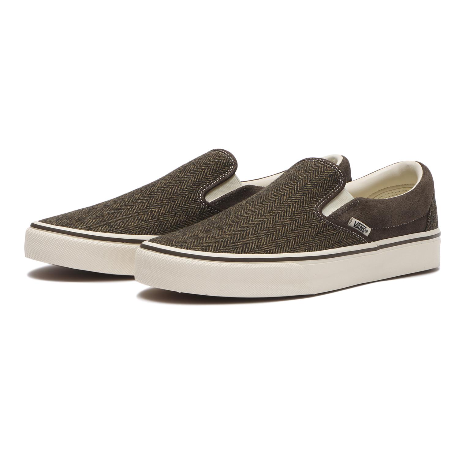 【VANS】 ヴァンズ SLIP ON スリッポン V98CF TWEED BROWN BROWN