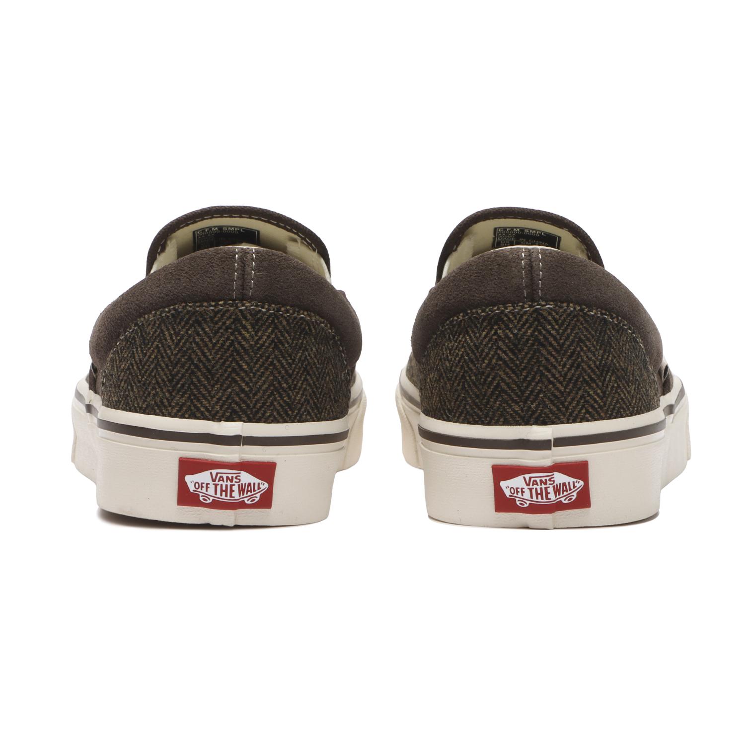 【VANS】 ヴァンズ SLIP ON スリッポン V98CF TWEED BROWN BROWN