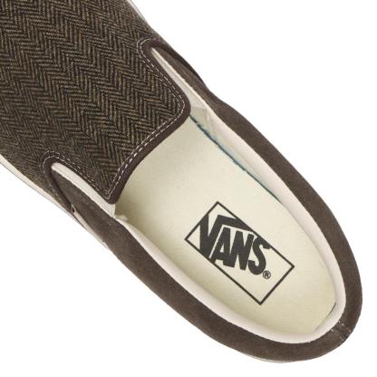 【VANS】 ヴァンズ SLIP ON スリッポン V98CF TWEED BROWN BROWN