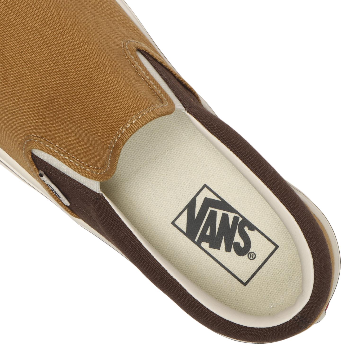 【VANS】 ヴァンズ SLIP ON LITE スリッポンライト V98 LITE MARSML/NAVY CHK BEIGE/BROWN