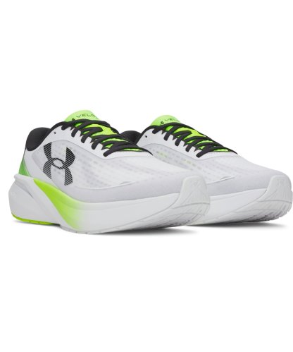 UAベロシティ ペース（ランニング/MEN） White / High Vis Yellow(100)