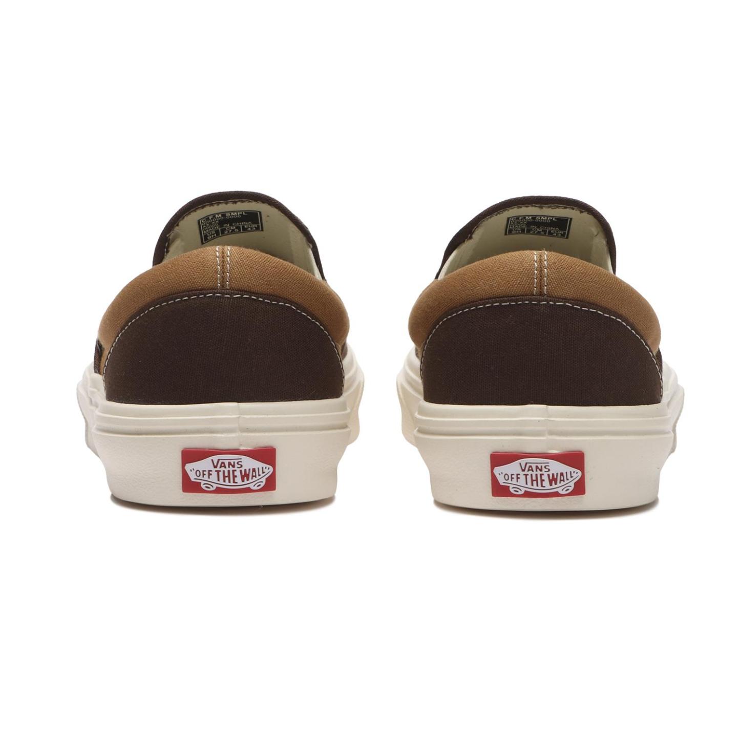 【VANS】 ヴァンズ SLIP ON LITE スリッポンライト V98 LITE MARSML/NAVY CHK BROWN/ECRU