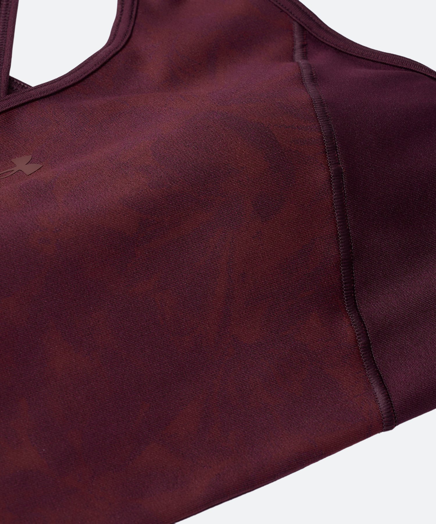 UAクロスバックブラ プリント ミディアムサポート（トレーニング/WOMEN） Vintage Maroon(625)