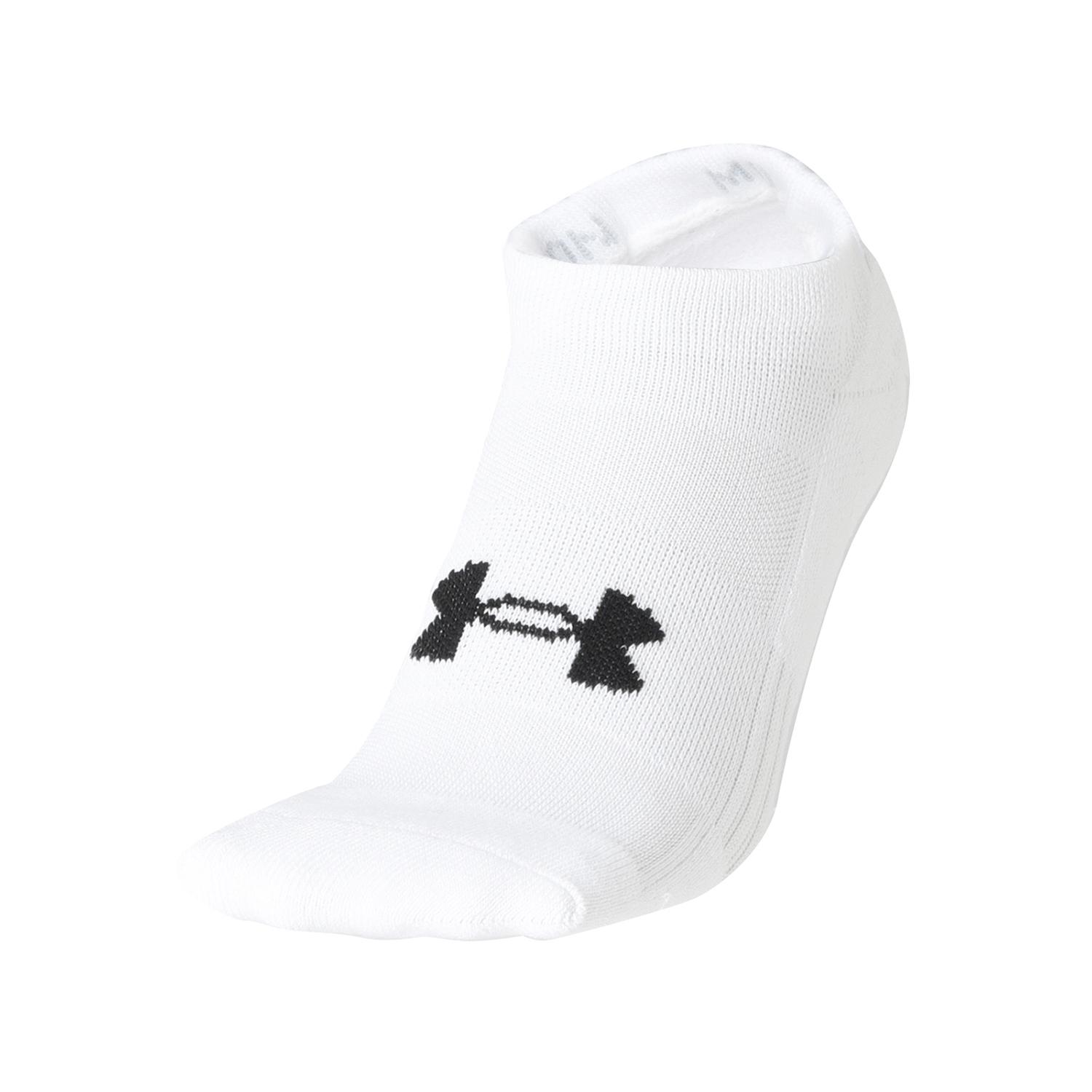 【UNDER ARMOURウェア】 アンダーアーマーウェア U UA TC 3pk No Show ソックス 1386313 001BLK/BLK/WHT 100WHT/WHT/BLK