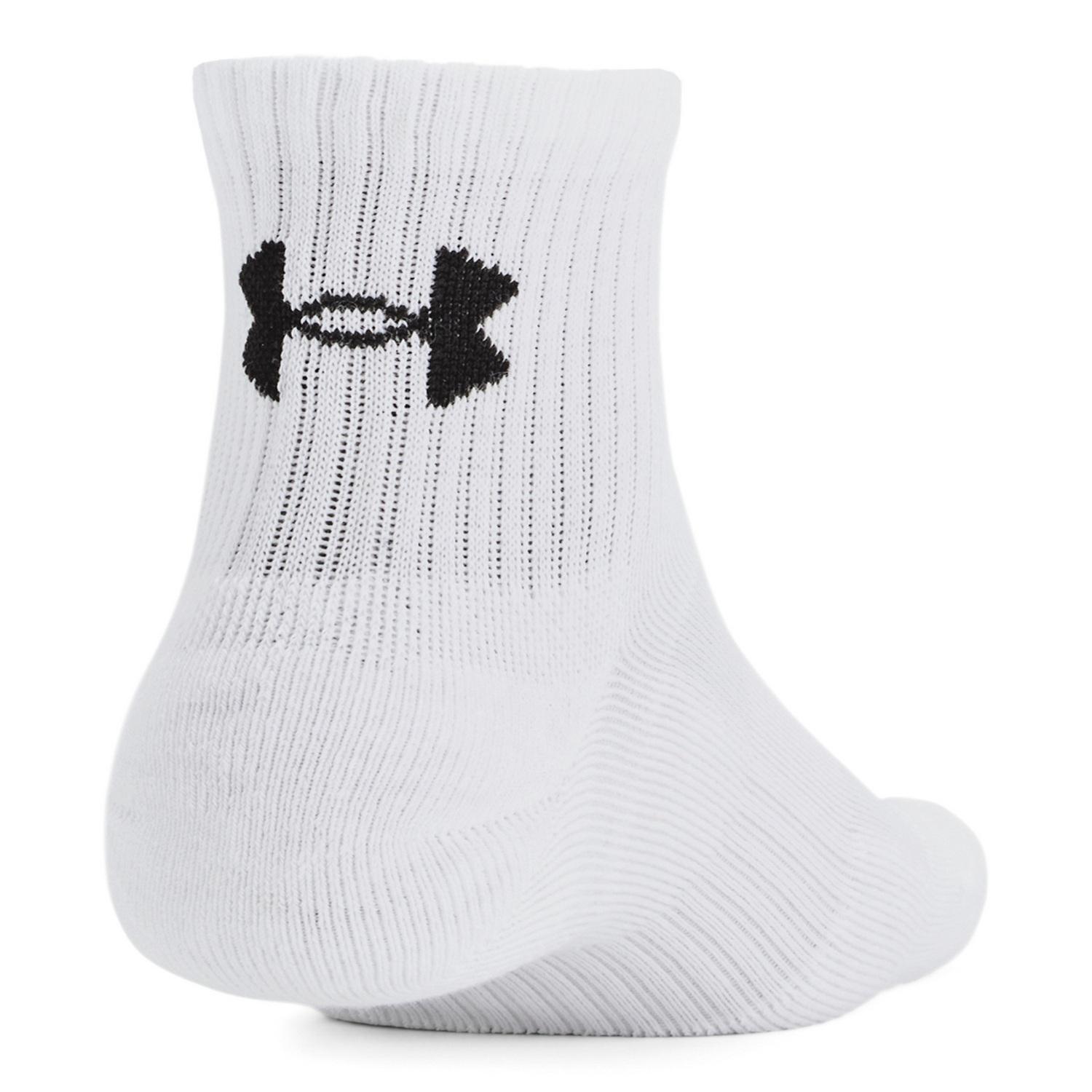 【UNDER ARMOURウェア】 アンダーアーマーウェア U UA TC 3pk Qtr ソックス 1386372 001BLK/BLK/WHT 100WHT/WHT/BLK