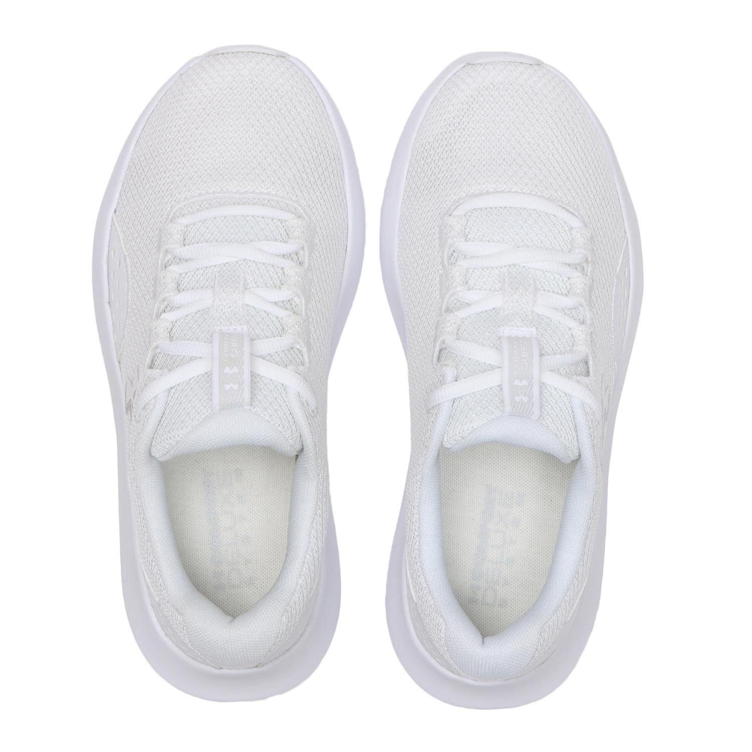 レディース 【UNDER ARMOUR】 アンダーアーマー W UA W Charged Surge 4 WIDE サージ4エクストラワイド 3028571 101WHT/DSG/MSV 100WHT/WHT/WHT