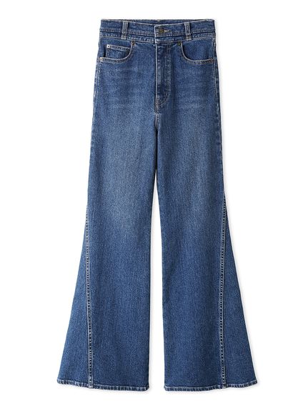 Sustainableストレッチフレアデニムパンツ