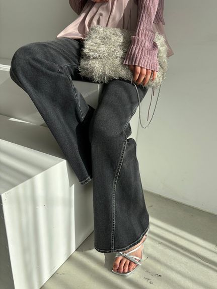 Sustainableストレッチフレアデニムパンツ